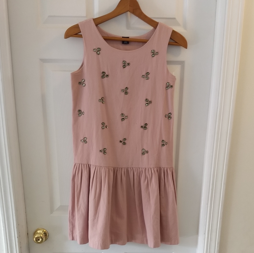 GapKids Pink Drop Waist Dress with Stones Sz XXL